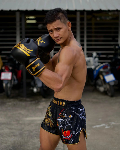 Blegend – Schwarze Tiger-Shorts