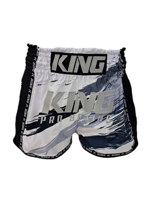 Short de boxe King Pro New Wave Blanc