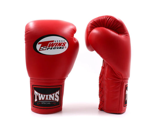 Twins Spezial-Boxhandschuhe BGLL1 Rot zum Schnüren