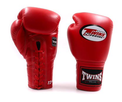 Twins Spezial-Boxhandschuhe BGLL1 Rot zum Schnüren