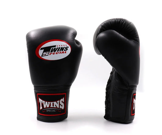 Twins Special HANDSCHUHE BGLL1 SCHWARZ MIT SCHNÜRUNG