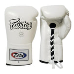 Fairtex Boxing Gloves PRO FIGHT BGL6 White