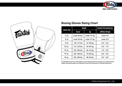 Gants de boxe Fairtex BGL7 Bleu PRO TRAINNING