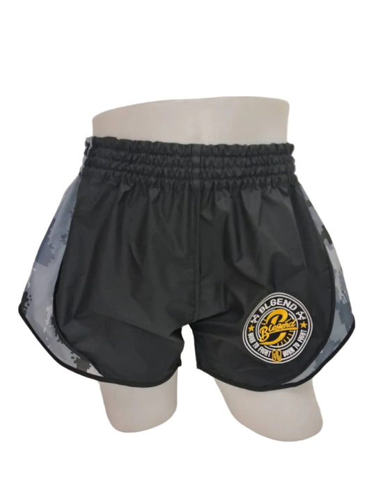 Short de boxe Blegend Powerhouse 2.0 Noir Camo Gris