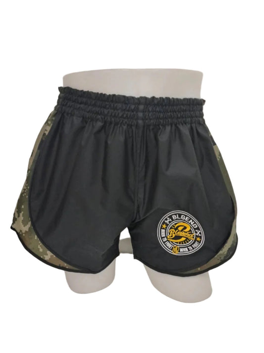 Short de boxe Blegend Powerhouse 2.0 Noir Camo Vert