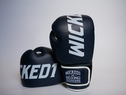 Gants d'entraînement Wicked1 (PU) Bleu marine/blanc
