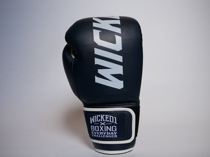 Gants d'entraînement Wicked1 (PU) Bleu marine/blanc