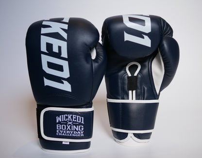 Gants d'entraînement Wicked1 (PU) Bleu marine/blanc