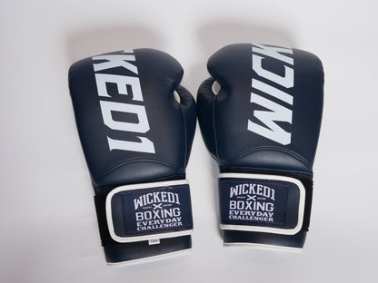 Gants d'entraînement Wicked1 (PU) Bleu marine/blanc