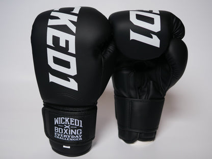 Gants d'entraînement Wicked1 (PU) Noir/Blanc