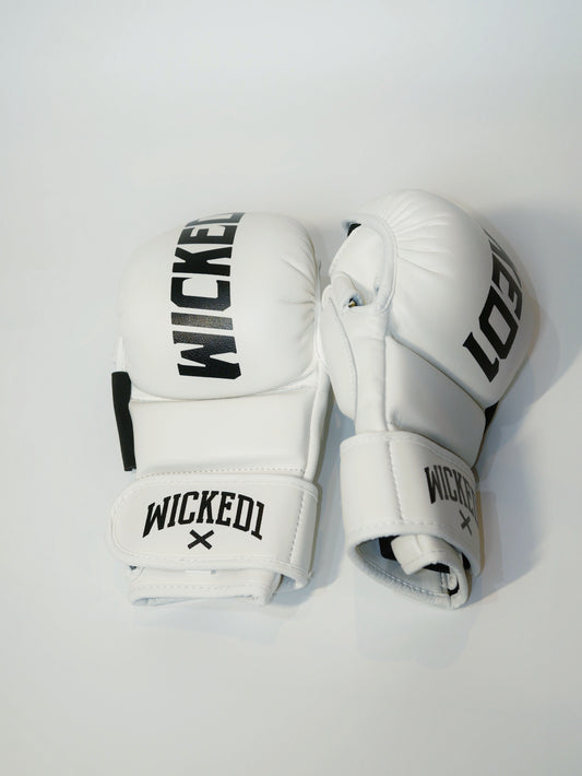 Wicked1 MMA Handschuhe (PU) Weiß/Schwarz