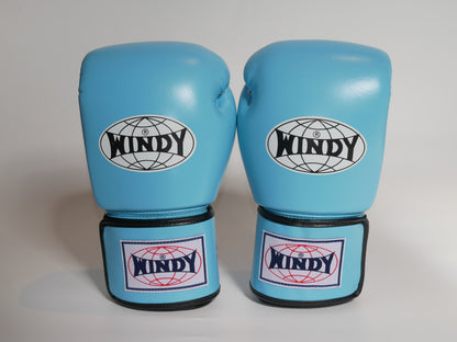 Windy Boxing Gloves Lace Velcro Light Blue