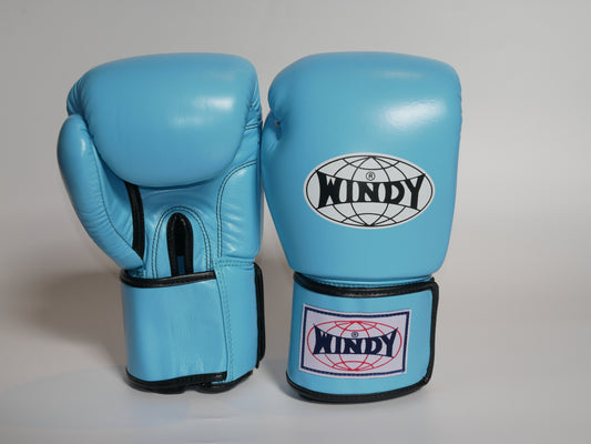 Windy Boxing Gloves Lace Velcro Light Blue