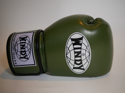 Windy Boxhandschuhe Klettverschluss Oliv