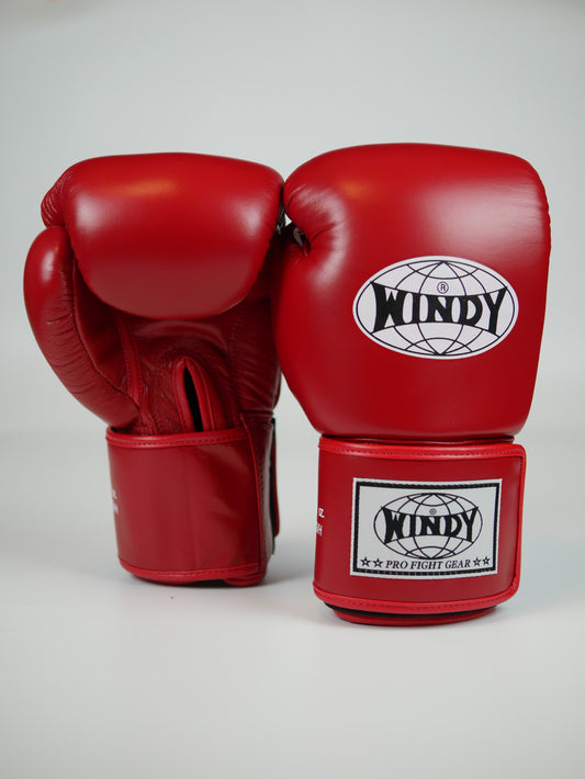 Windy Boxing Gloves Velcro Red