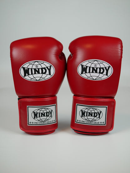 Windy Boxing Gloves Velcro Red