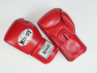 Windy Boxing Gloves Velcro Red