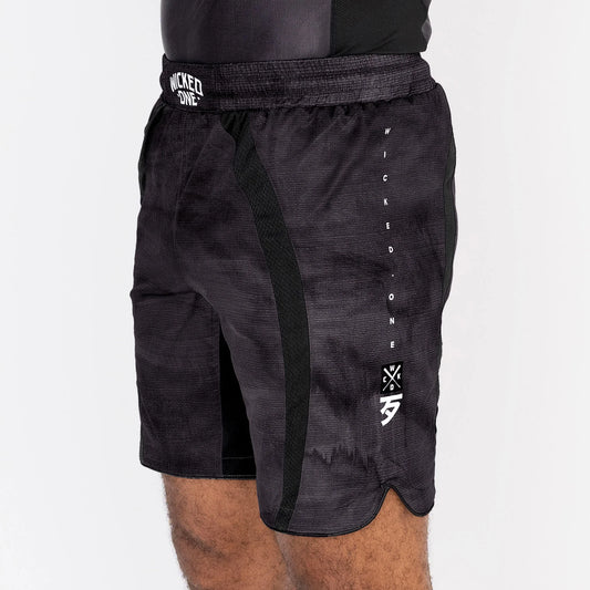 Wicked1 MMA SHORT EAGER CONTEST NOIR