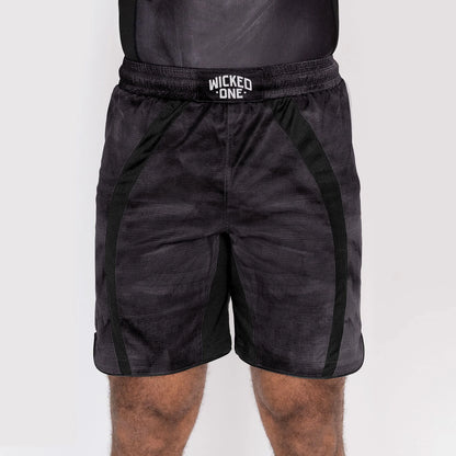 Wicked1 MMA SHORT EAGER CONTEST SCHWARZ
