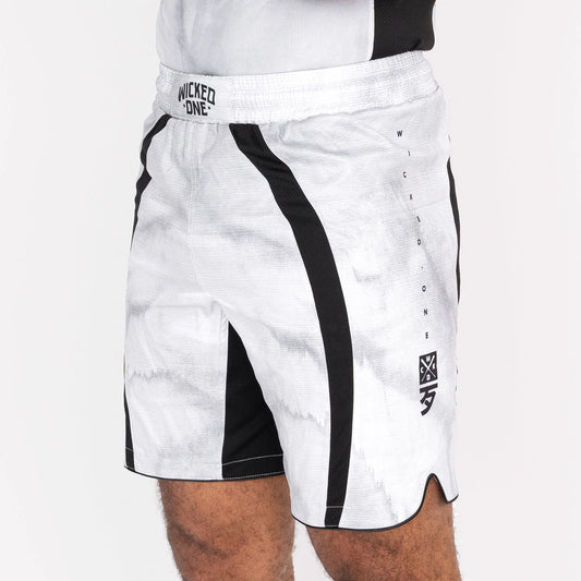 Wicked1 MMA SHORT EAGER CONTEST BLANC
