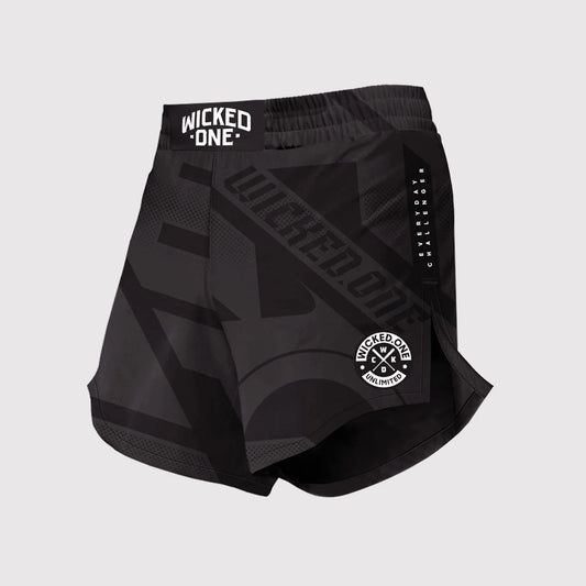 Wicked1 MMA SHORTS ELEMENT OUTSIDERZ SCHWARZ