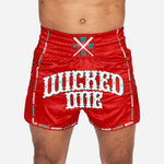 Wicked1 MUAY THAI SHORT BANDIDO ROUGE