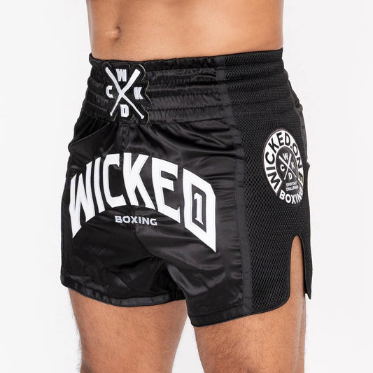 Wicked1 MUAY THAI SHORT BLOCK NOIR
