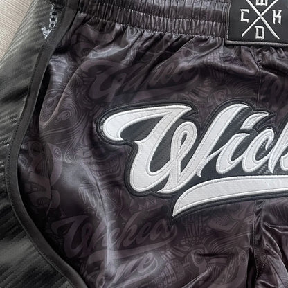 MUAY THAI SHORTS SQUAD PLAYER BLACK