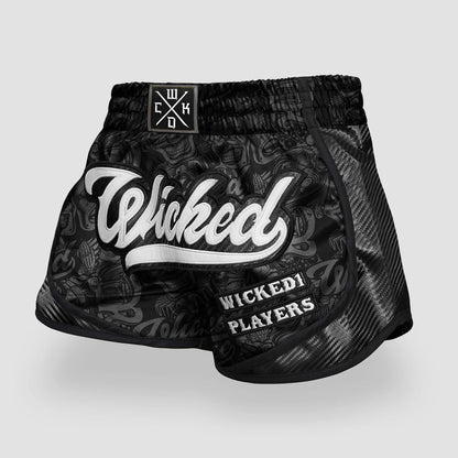 MUAY THAI SHORTS SQUAD PLAYER BLACK