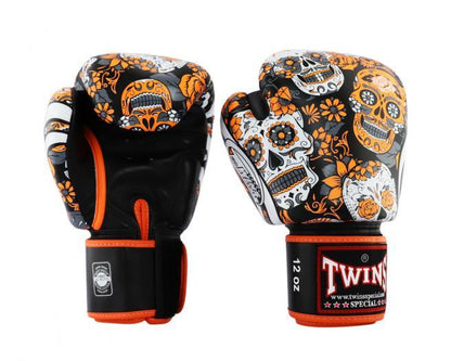 Twins Special HANDSCHUHE FBGVL3-53 TOTENKOPF ORANGE/SCHWARZ