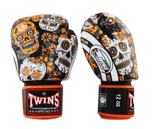 Twins Special HANDSCHUHE FBGVL3-53 TOTENKOPF ORANGE/SCHWARZ