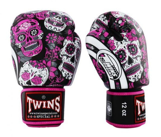 Twins Special HANDSCHUHE FBGVL3-53 TOTENKOPF ROSA/SCHWARZ