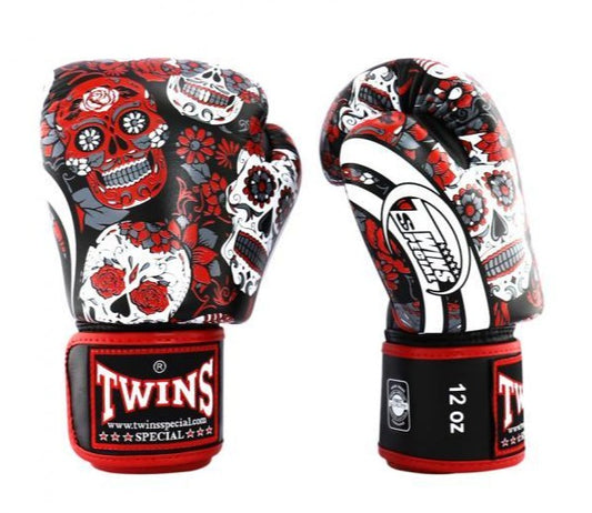 Twins Special HANDSCHUHE FBGVL3-53 TOTENKOPF ROT/SCHWARZ